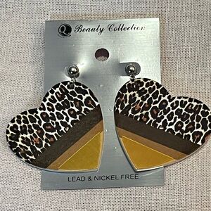 Love My Animal Print Fashion Earrings.